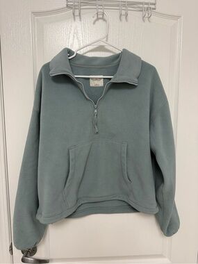 Abercrombie & Fitch Women’s Half-Zip Fleece Pullover - Sage Green